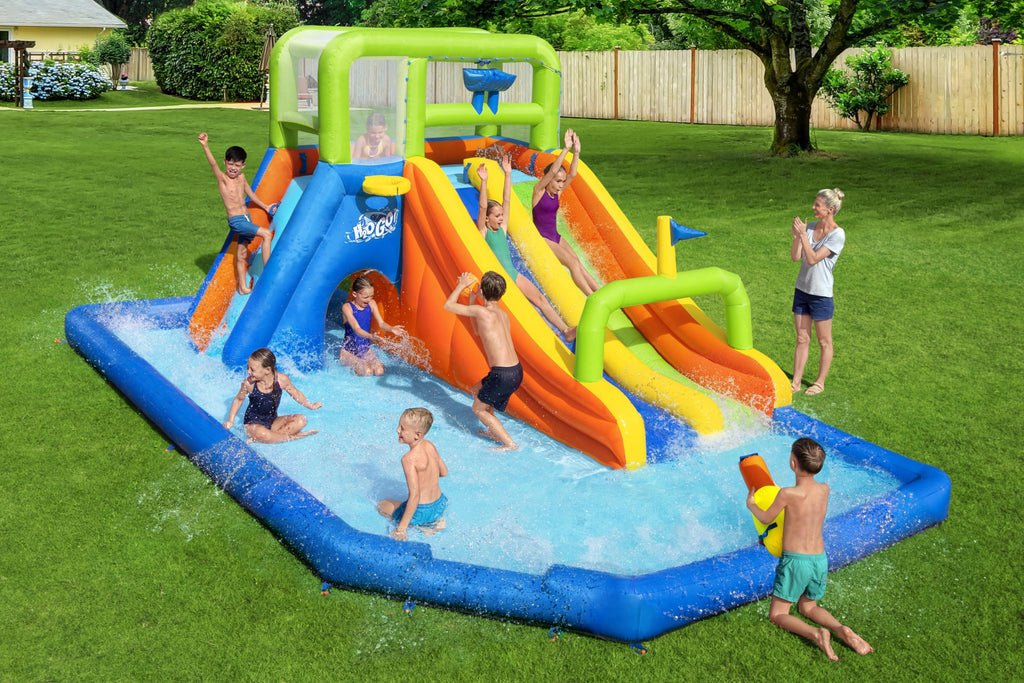 H2OGO! Wild Tide Kids Inflatable Water Park 19' 8”