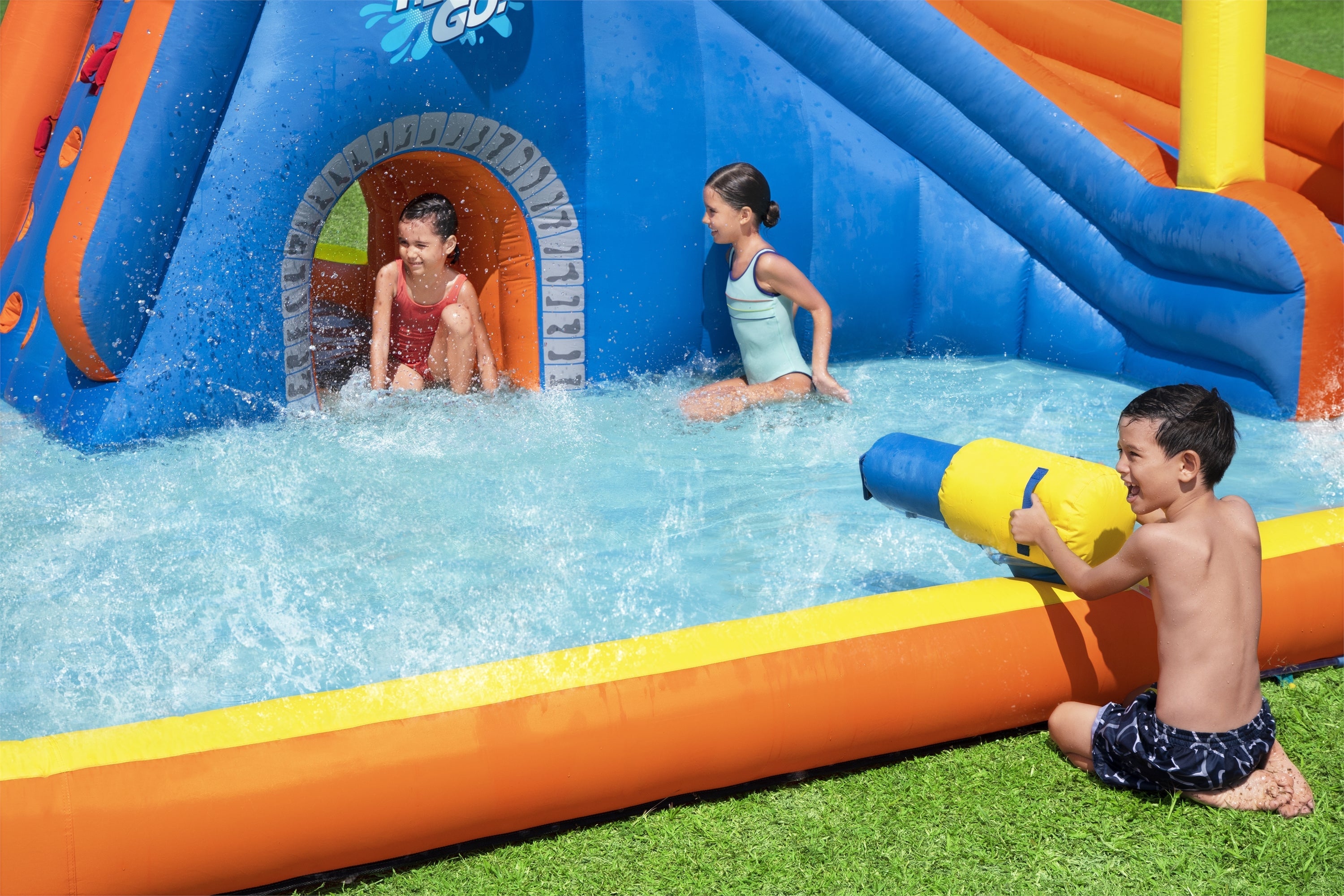 H2OGO! Super Speedway Kids Inflatable Water Park 8'8”