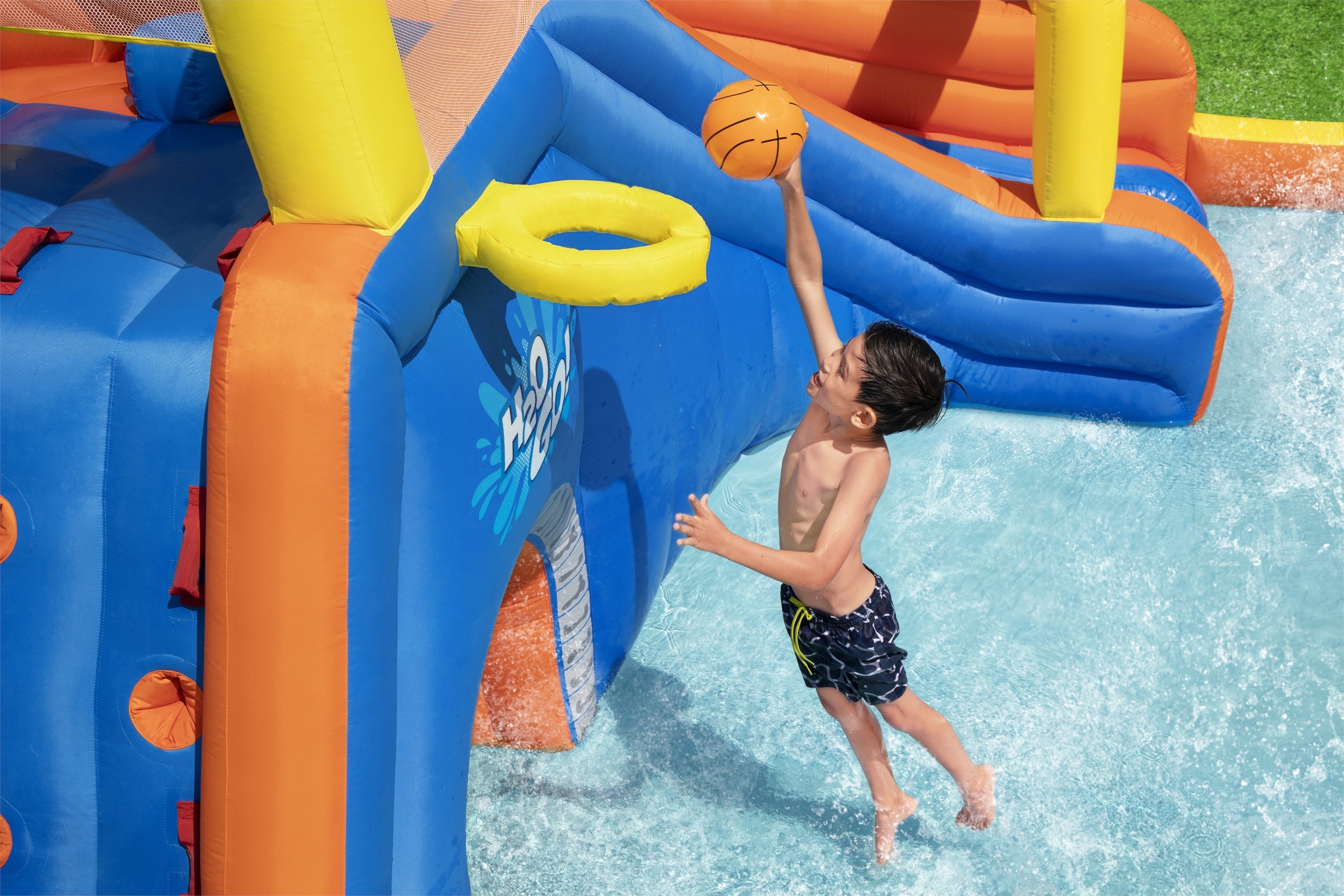 H2OGO! Super Speedway Kids Inflatable Water Park 8'8”