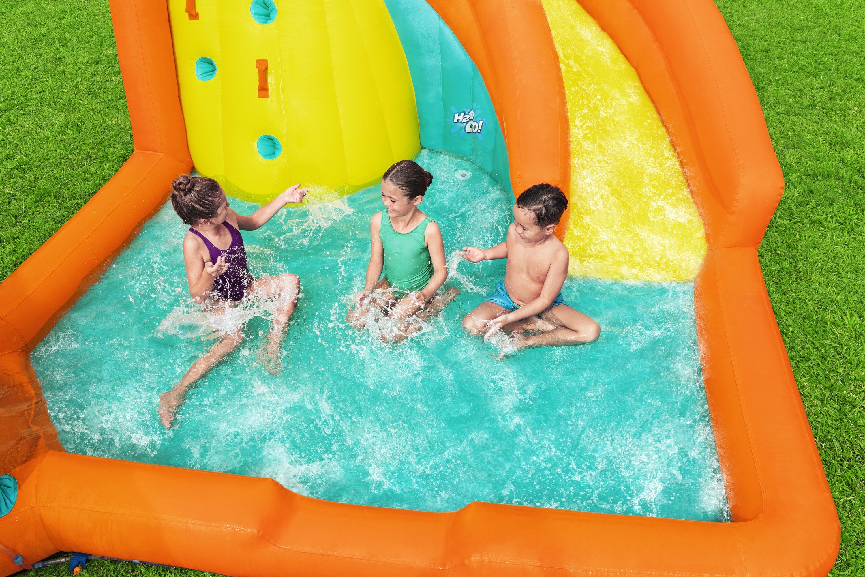 H2OGO! Canopy Cove 8'8" Kids Inflatable Mega Water Park