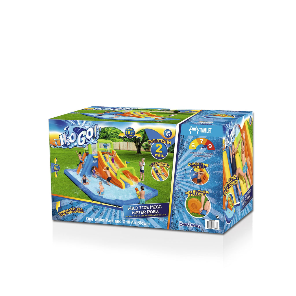 H2OGO! Wild Tide Kids Inflatable Water Park 19' 8”